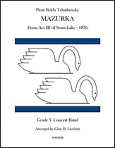 Swan Lake - Mazurka Concert Band sheet music cover